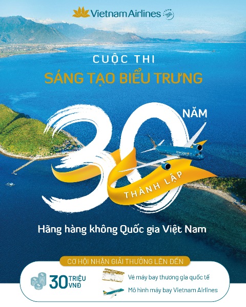 Phát động cuộc thi “Sáng tạo biểu trưng 30 năm Hãng hàng không quốc gia”