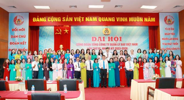 Công đoàn Tổng công ty Quản lý bay Việt Nam nhiệm kỳ 2023-2028 “Đổi mới-Dân chủ-Đoàn kết-Phát triển”