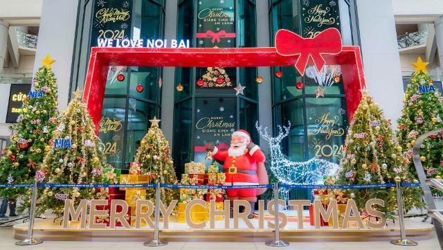Cảng HKQT Nội Bài chào đón Giáng sinh và năm mới 2024 có gì đặc biệt?
